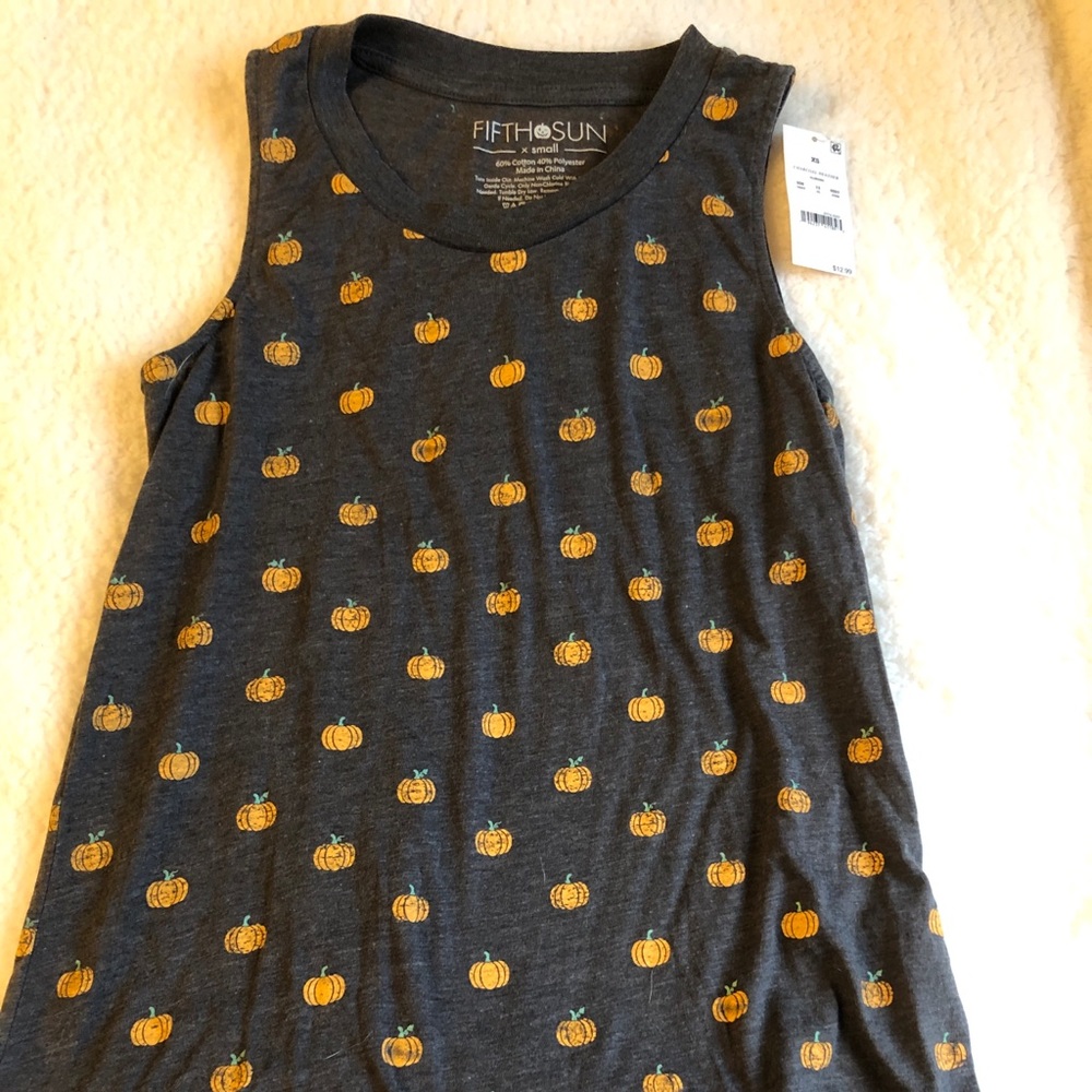 Fifth Sun Pumpkin Tank Top - Picture 4 of 4